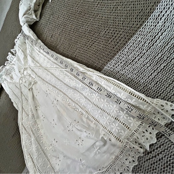 For Love & Lemons White Eyelet Lace Up Dress - Picture 15 of 16